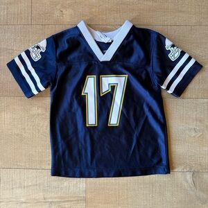 Philip Rivers #17 NFL Apparel Football Jersey San Diego Chargers Bolts kids 3T